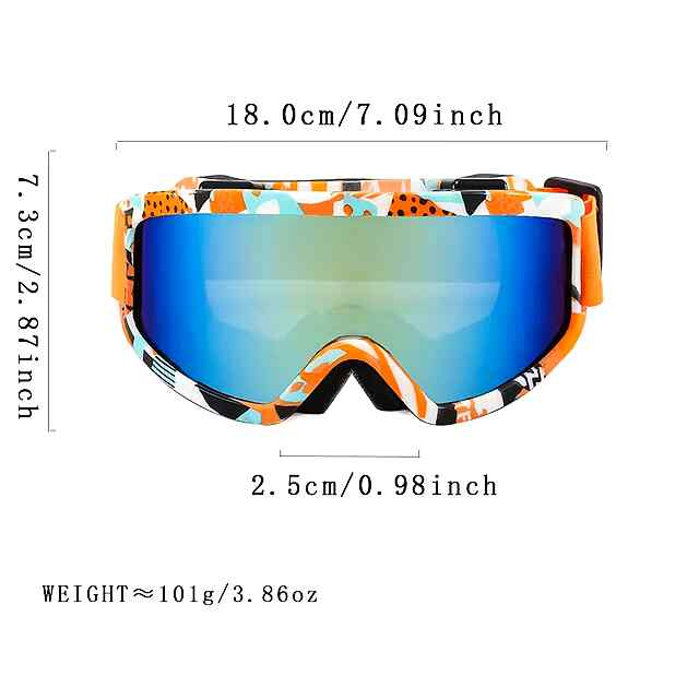 Гірськолижні окуляри TPU градієнтні лінзи регулюються унісекс Україна - 3 фото товару