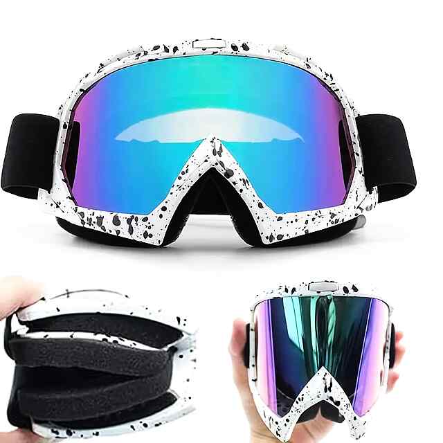 Гірськолижні окуляри TPU з градієнтними лінзами - унісекс, антиблік UV-захист. Чорна оправа, зірка. Для лиж та сноуборду. Україна. - 2 фото товару