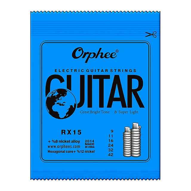 Гітарні струни (комплект 6шт) для класичної гітари сталевий дріт - 0 фото товару