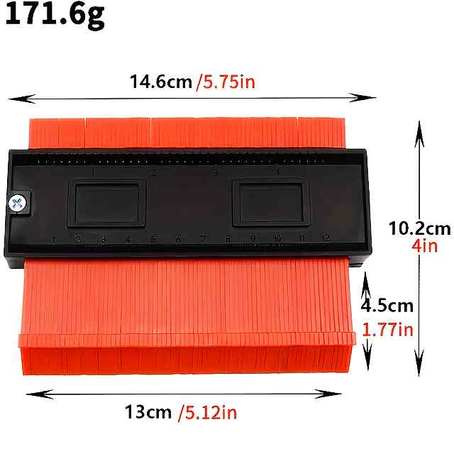 Гнучкий контурний шаблон, універсальний вимірювач для будівництва та ремонту - 2 фото товару