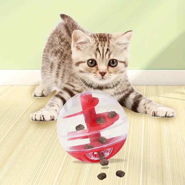 Годівниця-іграшка м'яч з кормом для котів собак, диспенсер автоматичний - 0 фото товару