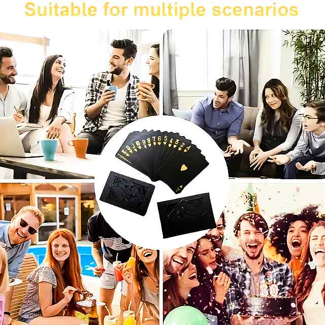 Гральні карти Black Gold Silver - преміум колода для покеру та ігор. - 2 фото товару