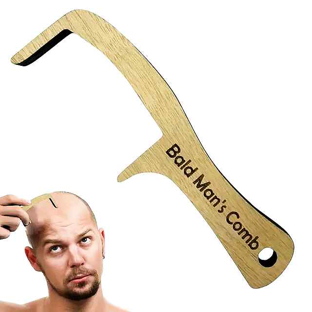 Дерев'яний гребінець для лисих: подарунок з гумором, якісний декор.