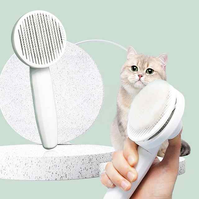 Гребінь універсальний для собак і кішок - видалення вовни одним кліком. Зручний пластик, 90г, 7*19см.