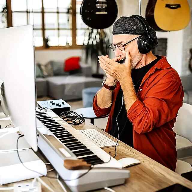 Губна гармошка 10 отв. C, нержавіюча сталь, музика для початківців, компактна - 3 фото товару