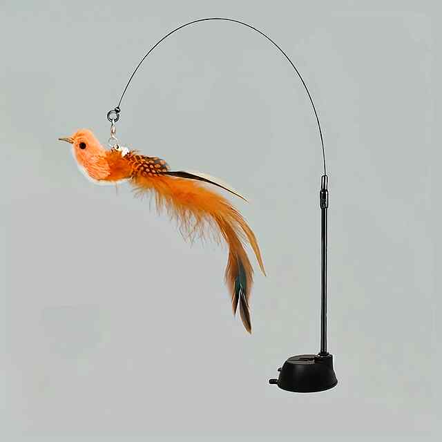 Іграшка для кішок Дикий мисливець: пір'я, сталь, присоска – розвиває інстинкти! Купити в Україні.