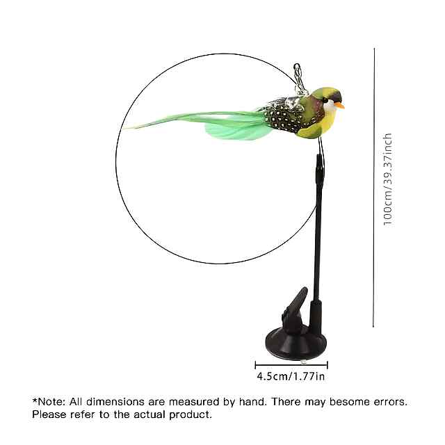 Іграшка для кішок: Палиця з пір'ям та міцною присоскою (Україна) - 1 фото товару