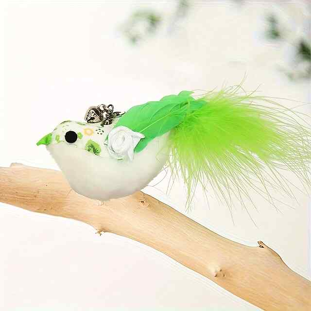 Іграшка для котів Мисливець на присоску – пір'я та сталь (до 60 символів) - 1 фото товару