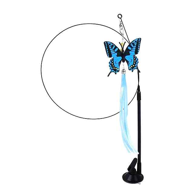 Іграшка для котів Мисливець на жердині з вакуумною присоскою та ПВХ-ручкою - 1 фото товару