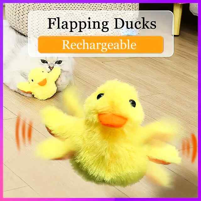 Іграшка для котів/собак - електрична рибка з датчиком руху та звуками, USB-зарядка - 0 фото товару