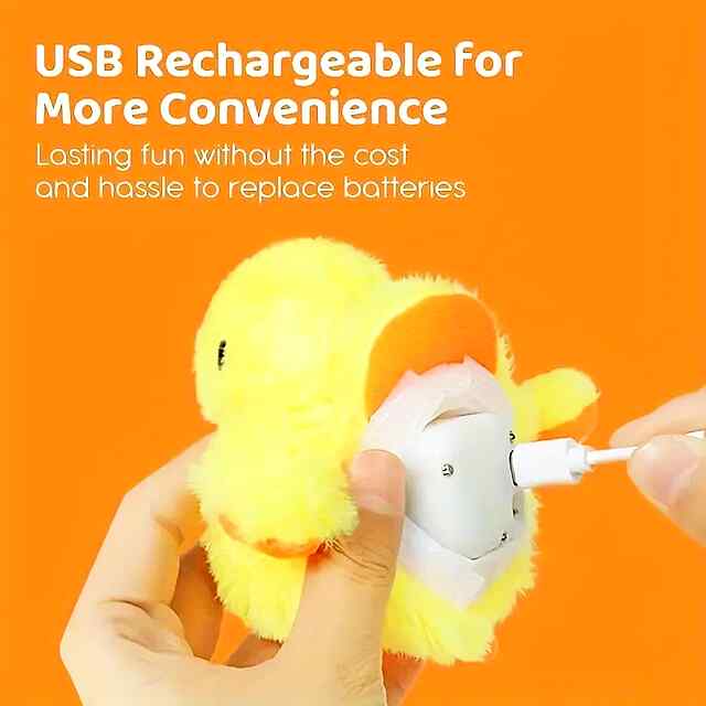 Іграшка для котів/собак - електрична рибка з датчиком руху та звуками, USB-зарядка - 1 фото товару