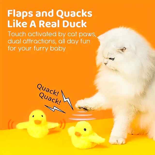 Іграшка для котів/собак - електрична рибка з датчиком руху та звуками, USB-зарядка - 2 фото товару