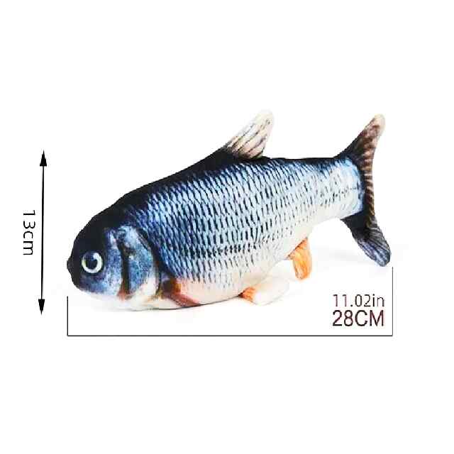 Іграшка для котів/собак Fish Vil - тренування, зарядка USB, рух риби - 2 фото товару