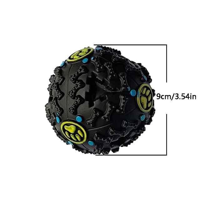 Іграшка-годівниця для собаки та кота куля диспенсер з отвором ласощі активне харчування розвага вініл 9х9 см - 1 фото товару