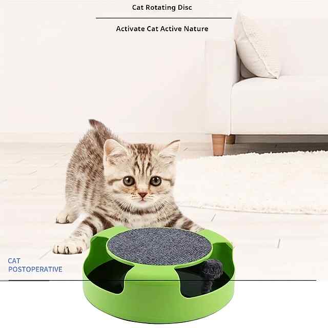 Іграшка-головоломка для кота з мишкою   когтеточка, без батарейок - 2 фото товару