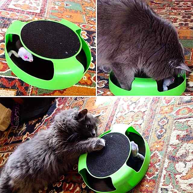 Іграшка-головоломка для котів з мишкою   когтеточка, 25 см - 3 фото товару