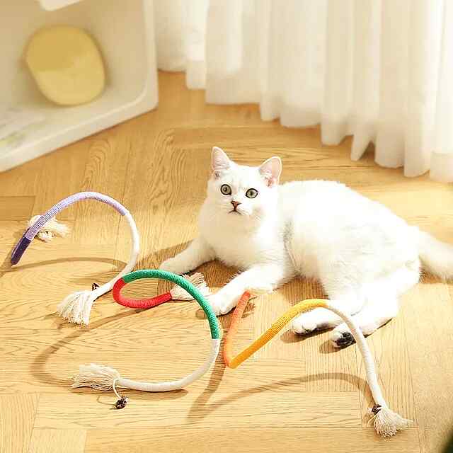 Іграшка-мотузка для котів: Сизаль   Silvervine, шліфування зубів, активність ???????? - 3 фото товару