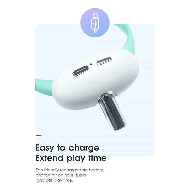 Іграшка Smart laser collar нашийник із лазером для котів/собак, USB зарядка. - 1 фото товару