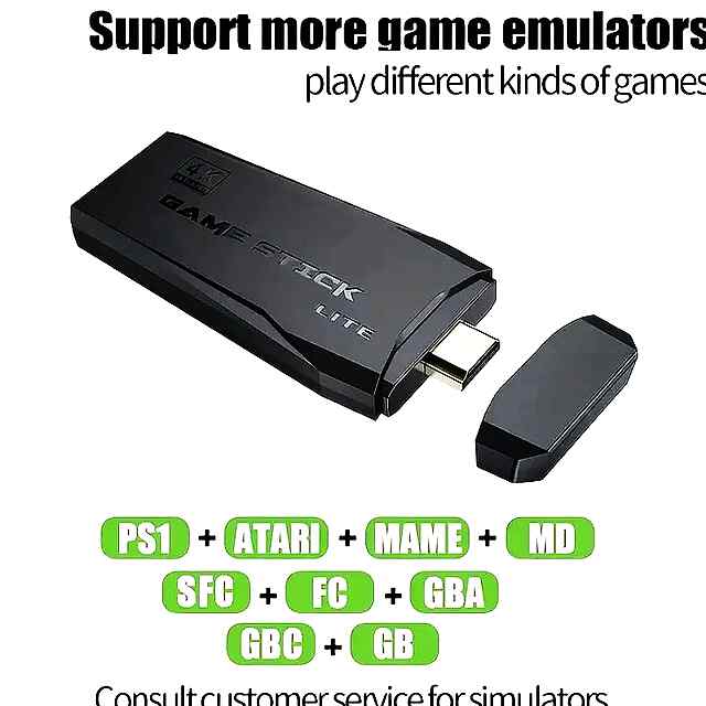 Ігрова консоль Stick M8: 20000 ретроігор, HDMI 4K, 2 джойстики. Купити в Україні. - 1 фото товару
