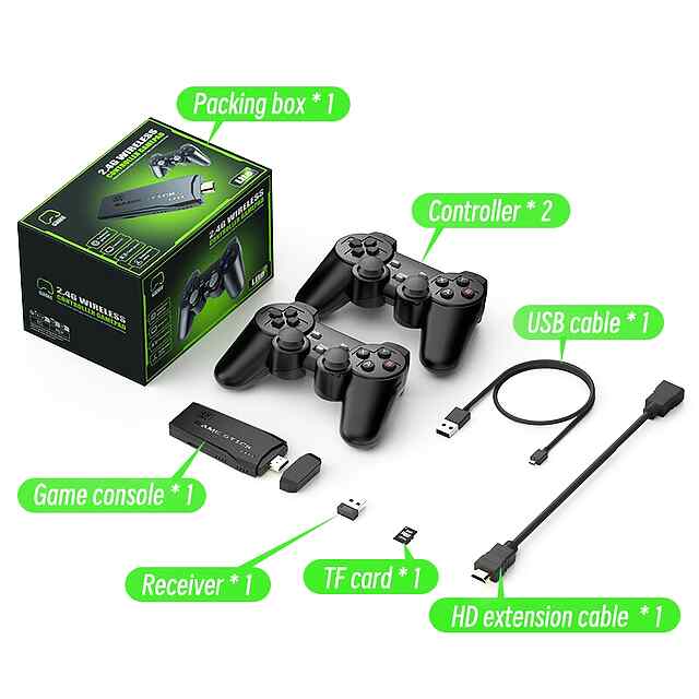 Ігрова приставка Stick M8 з 20000 ретро іграми   HDMI, Dendy Sega PS1. Комплект 2 джойстики! - 2 фото товару