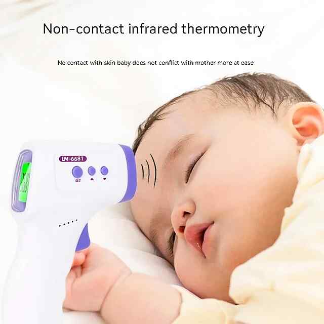 Інфрачервоний термометр для чола - Безконтактне вимірювання температури, LED-індикація - 0 фото товару