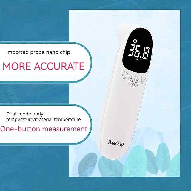 Інфрачервоний термометр для чола безконтактно швидкий вимір температури для всієї родини. - 1 фото товару