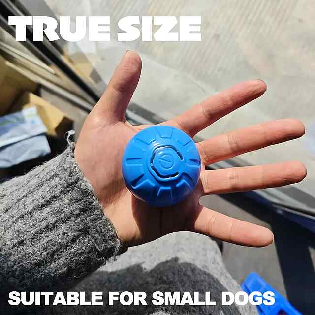 Інтелектуальний іграшковий м'яч для собак та кішок помаранчевого кольору - TPR - 3 фото товару