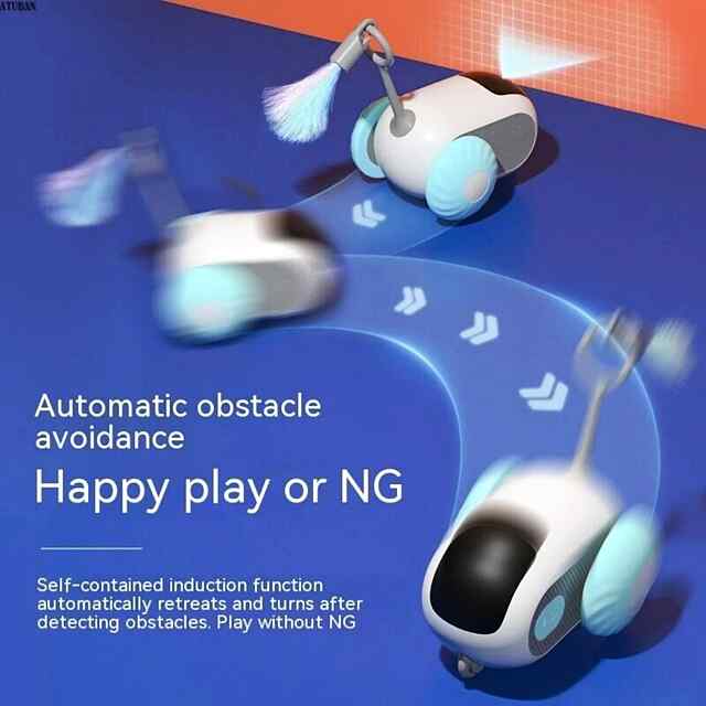 Інтелектуальний робот-утікач з ДК, автоматичним оминанням перешкод, USB зарядка. - 2 фото товару