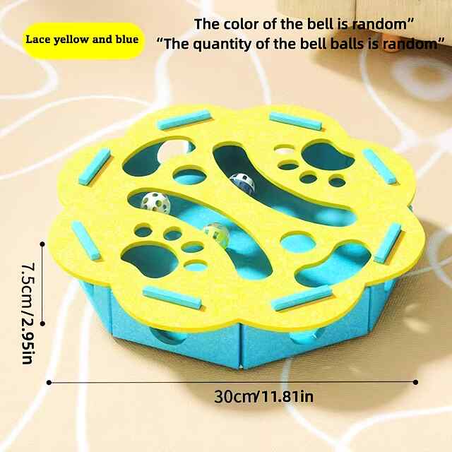 Інтерактивна іграшка-пазл для котів Весела риболовля з м'якими лапками ???? (30х30х7,5см) - 1 фото товару