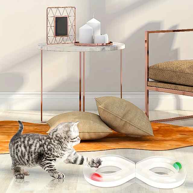 Інтерактивна іграшка вісімка з 2 яскравими кульками для котів

Інтерактивна траса «вісімка» для активних кішок та кошенят. - 3 фото товару