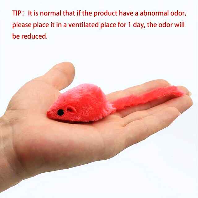 Інтерактивна плюшева мишка для котів | 13 см, з котячою м'ятою | Розваги та розвиток - 2 фото товару