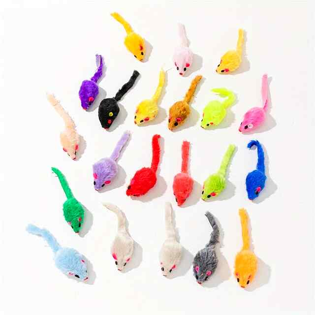 Інтерактивна плюшева мишка з котячою м'ятою | 13 см - 1 фото товару