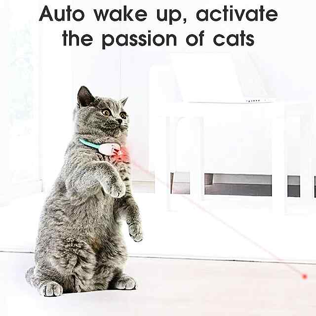 Інтерактивний лазерний нашийник для котів/собак, USB зарядка, регульований.