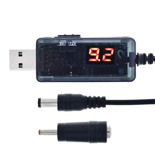 Кабель USB-DC 9-12V для живлення пристроїв від Power Bank, комп'ютера та ін. - 1 фото товару