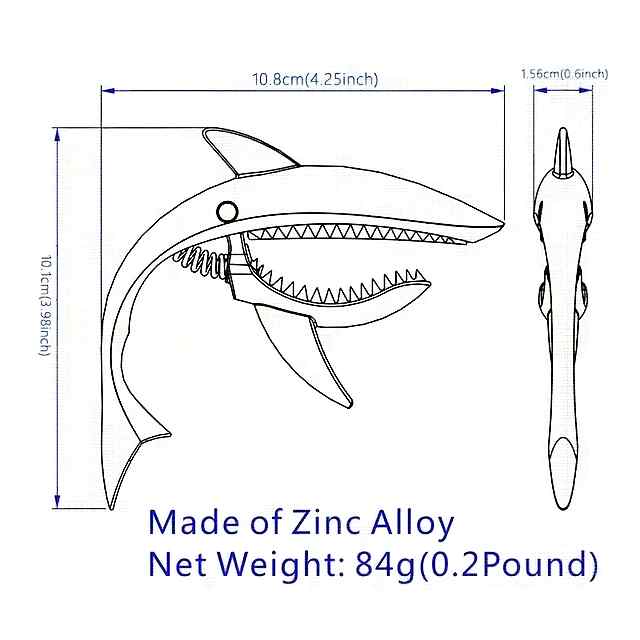 Каподастр для гітари/акустичної та електрогітари, срібний метал. Зручний. Комплект з мішечком. - 3 фото товару