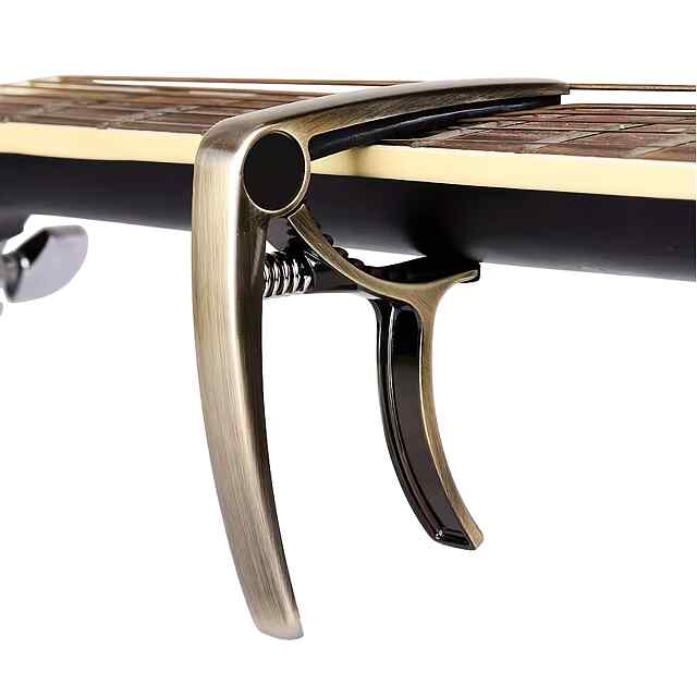 Каподастр для гітари, бронзовий цинковий сплав з силіконом - 0 фото товару