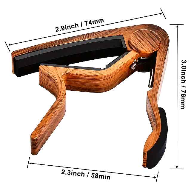 Каподастр для гітари - металевий універсальний (змінна тональність) - 3 фото товару