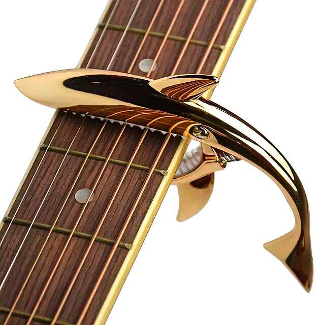 Каподастр для гітари - швидкозмінна тональність, сріблястий колір - 2 фото товару