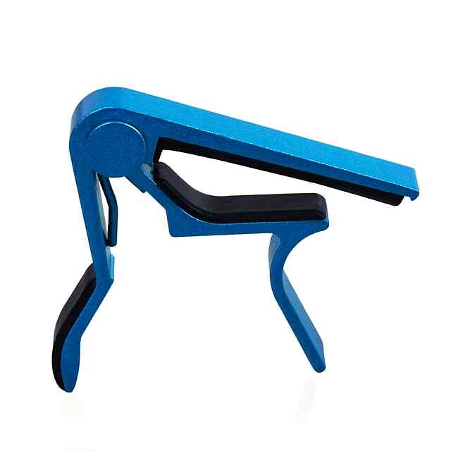 Каподастр для гітари, синій, універсальний, надійна фіксація, мішечок в подарунок.