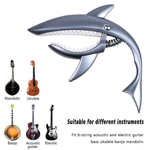 Каподастр для гітари, цинковий сплав, мішечок у подарунок - 0 фото товару