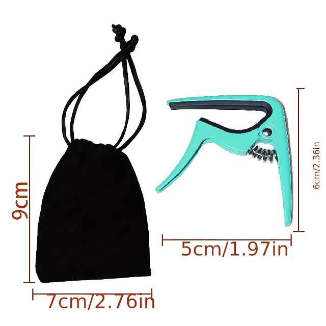 Каподастр для гітари, зелений – подарунок музиканту - 2 фото товару