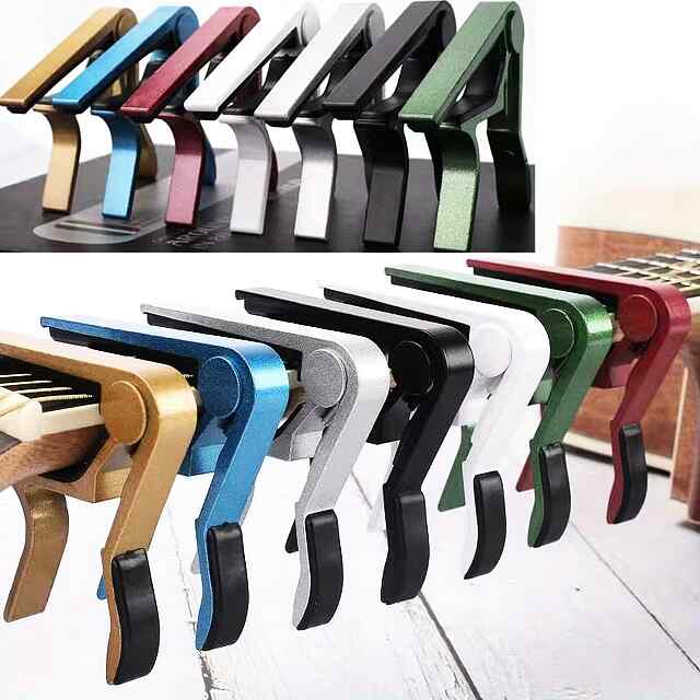 Каподастр для гітари, зелений, зручний, надійний, універсальний, подарунок музиканту - 1 фото товару