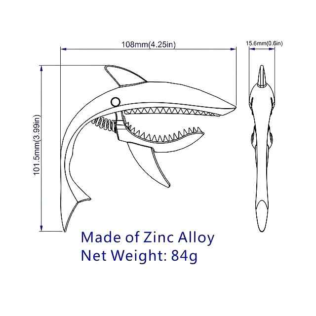Каподастр для гітари – Зручний, міцний, портативний - 2 фото товару