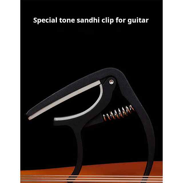 Каподастр гітарний універсальний ABS-пластик - Чорний (9,5*18,5см) Україна - 1 фото товару