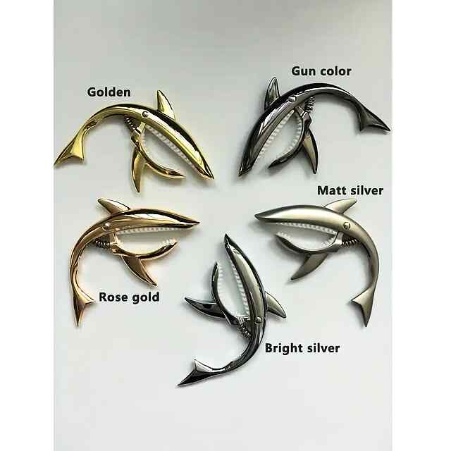 Каподастр гітарний Зуби акули, металевий, рожеве золото - для акустичних та електрогітар - 2 фото товару