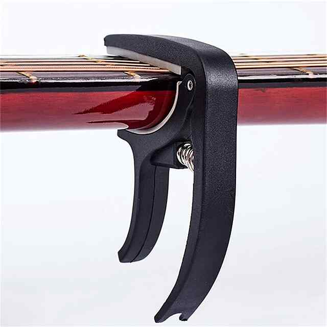 Каподастр для гітари | Універсальний та портативний 70 г. АБС-пластик | Чорний