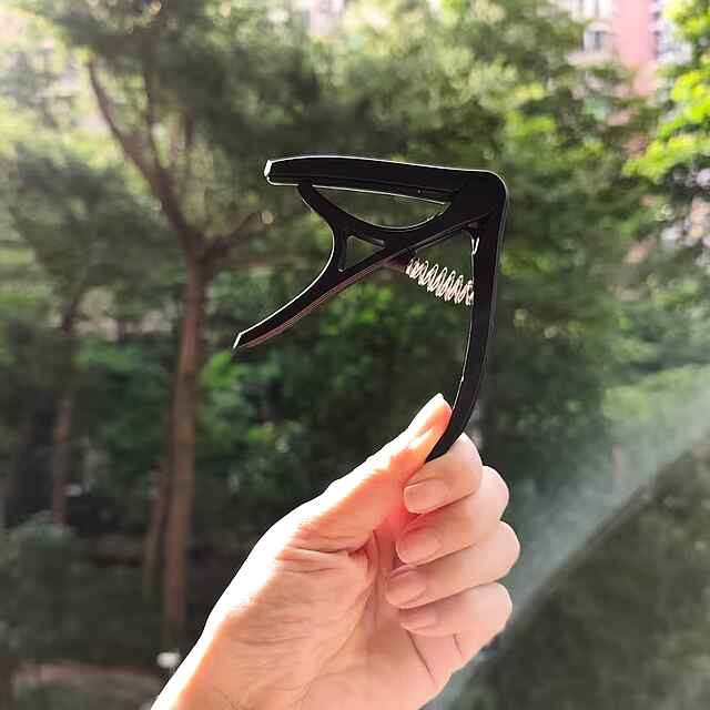 Каподастр для гітари ABS-пластик чорний універсальний портативний швидка зміна тональності