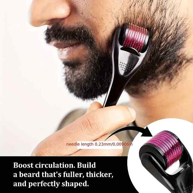 Касторова олія 30 мл   мезоролер 0,25 мм для бороди — комплексний догляд - 1 фото товару