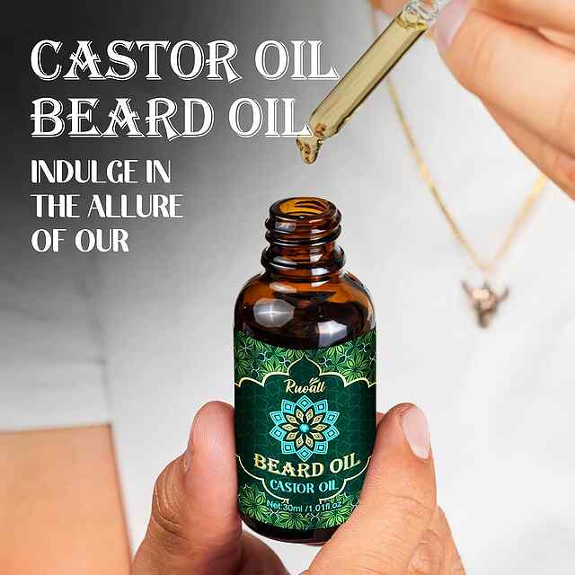 Касторова олія   мезоролер 0,25 мм – Догляд та стимуляція росту бороди 30 мл - 3 фото товару