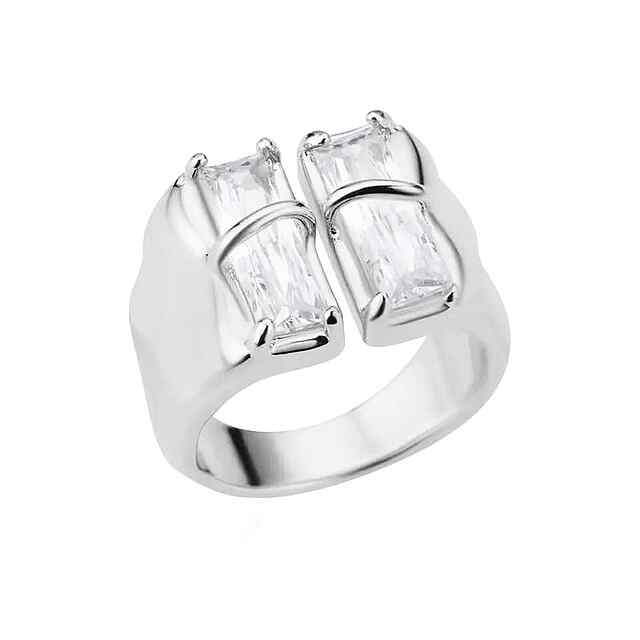 Кільце Дві частини одного цілого, універсальний розмір, знижка 20% за кодом PROM20. Burgundy Bijouterie Україна. - 0 фото товару